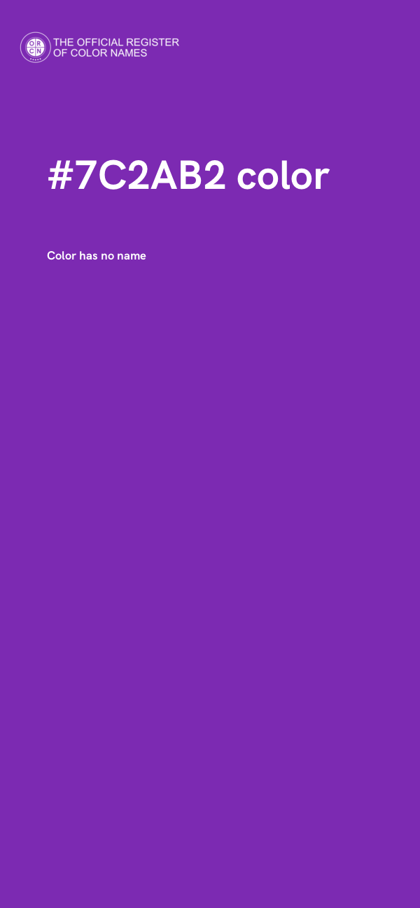 #7C2AB2 color image