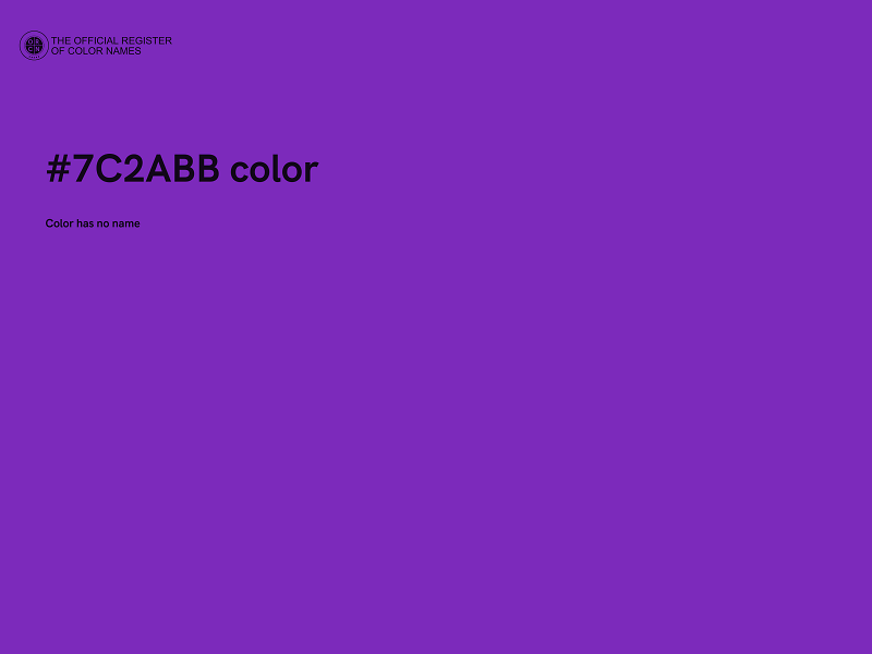 #7C2ABB color image