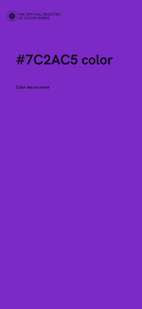#7C2AC5 color image
