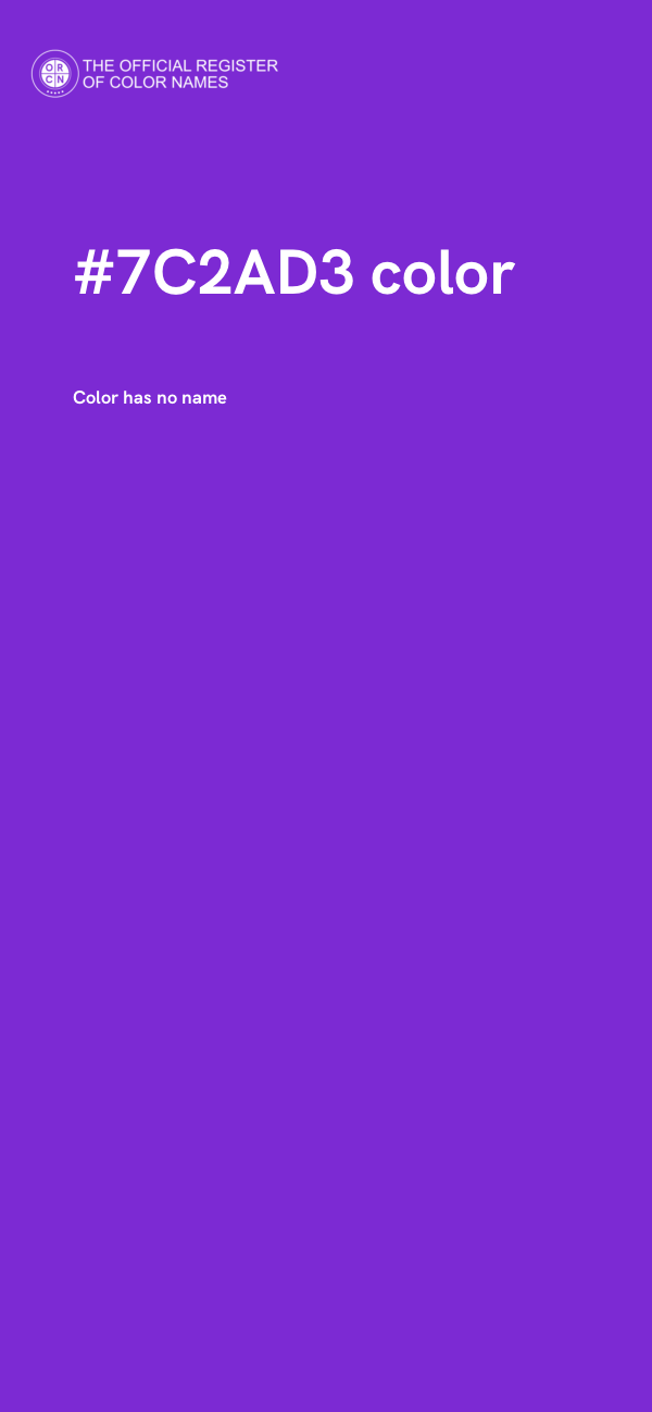 #7C2AD3 color image
