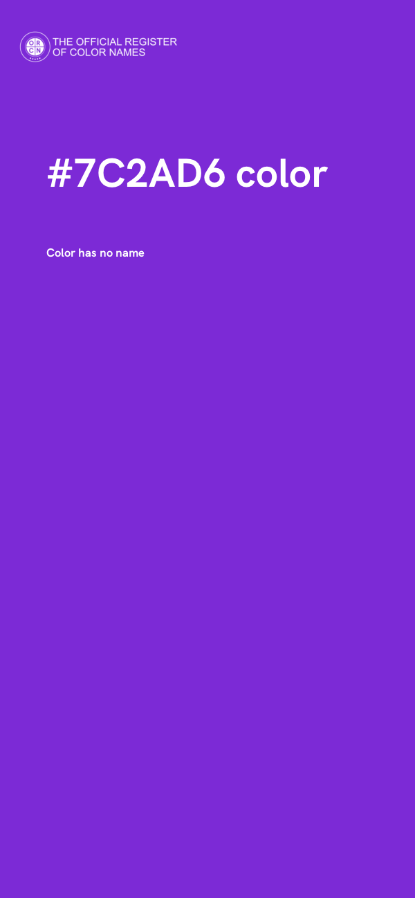 #7C2AD6 color image