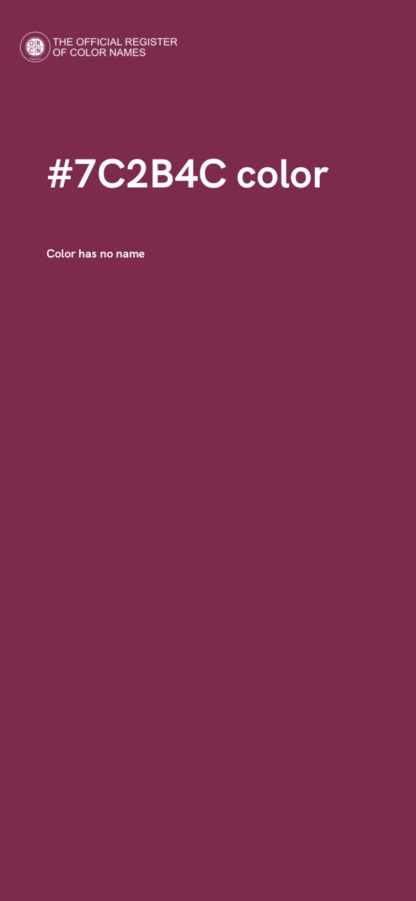 #7C2B4C color image