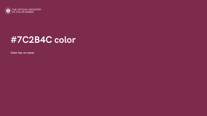 #7C2B4C color image