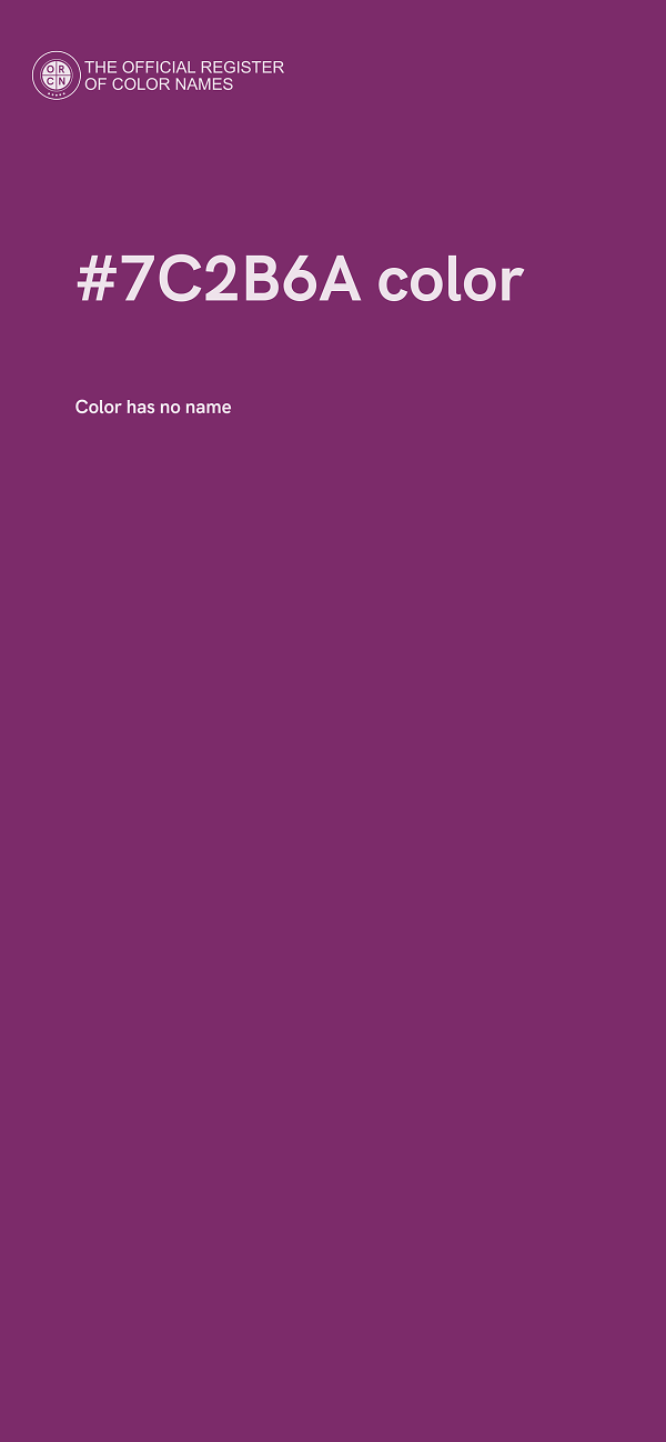 #7C2B6A color image