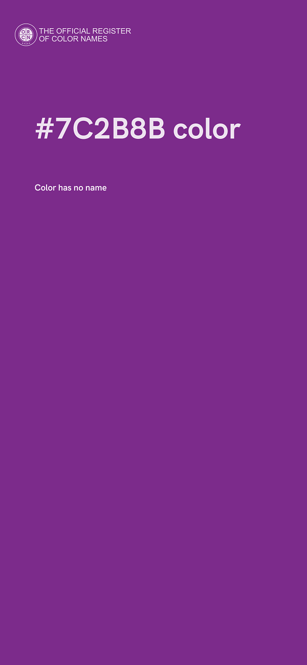 #7C2B8B color image