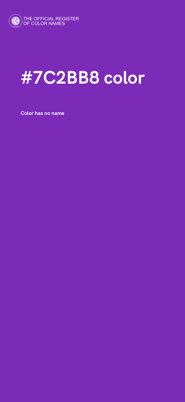 #7C2BB8 color image