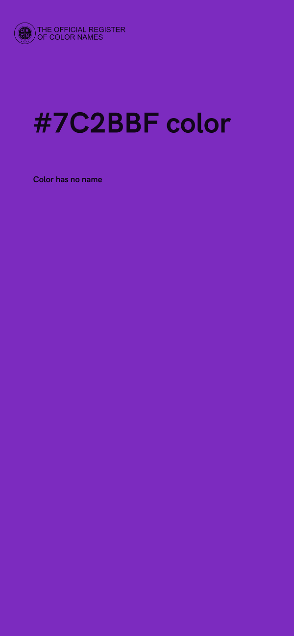 #7C2BBF color image