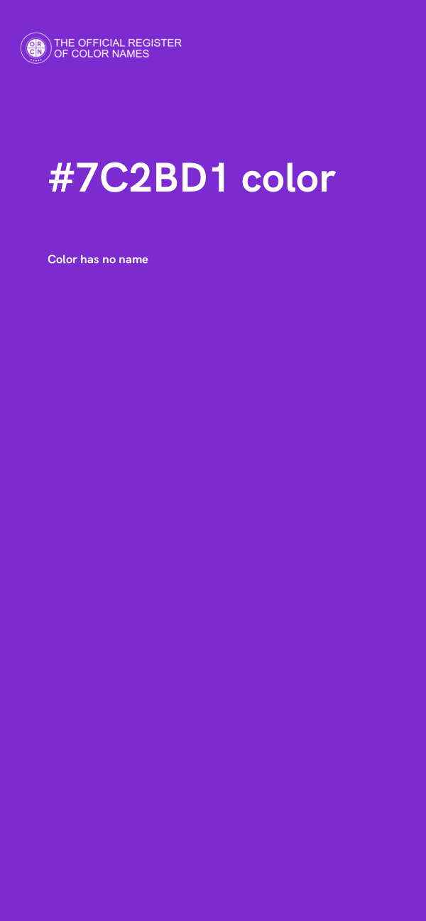 #7C2BD1 color image