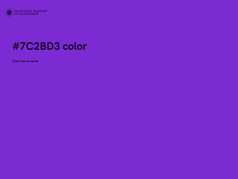 #7C2BD3 color image