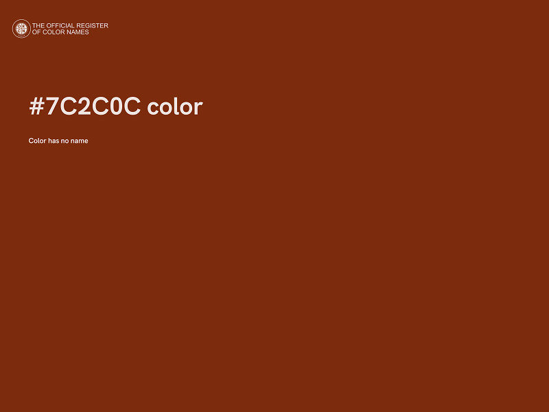 #7C2C0C color image