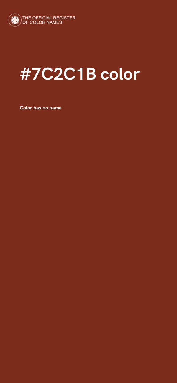 #7C2C1B color image