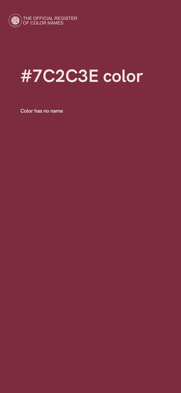 #7C2C3E color image