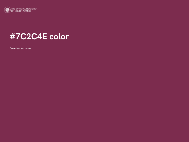 #7C2C4E color image