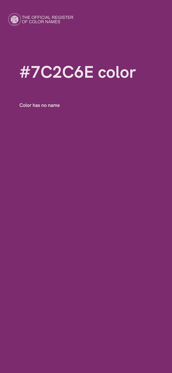 #7C2C6E color image