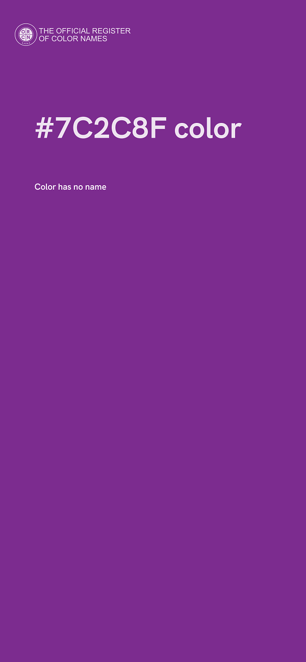 #7C2C8F color image