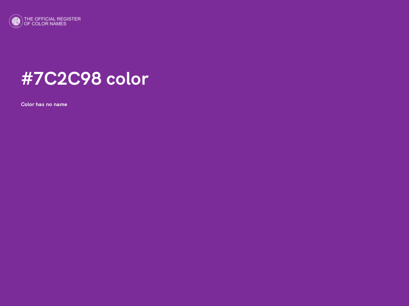 #7C2C98 color image