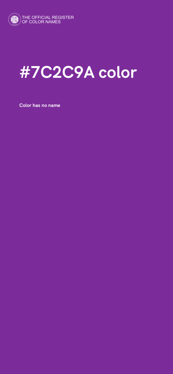 #7C2C9A color image