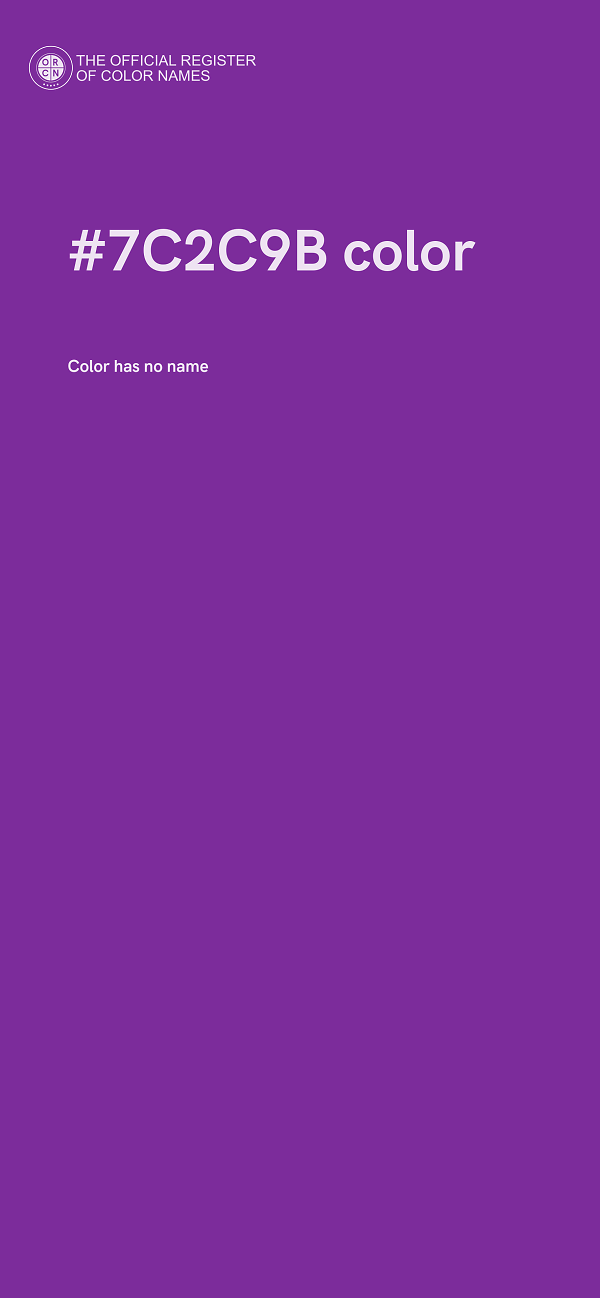 #7C2C9B color image