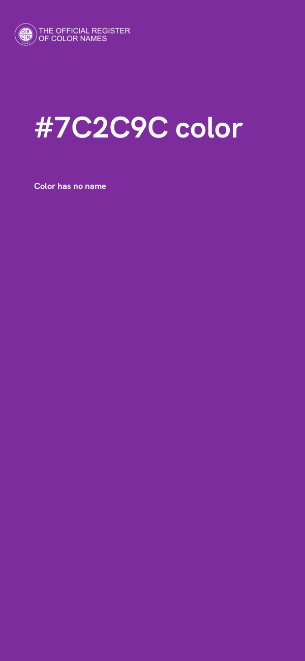 #7C2C9C color image