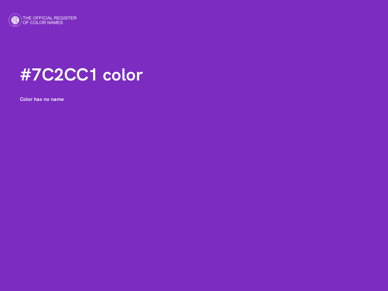 #7C2CC1 color image