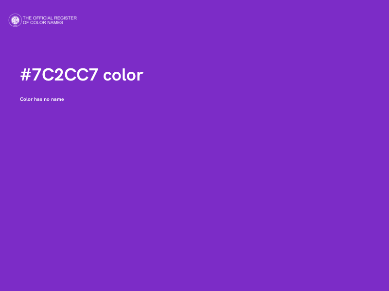 #7C2CC7 color image