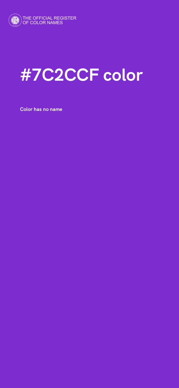 #7C2CCF color image