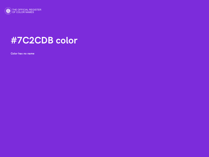 #7C2CDB color image