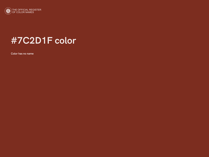 #7C2D1F color image