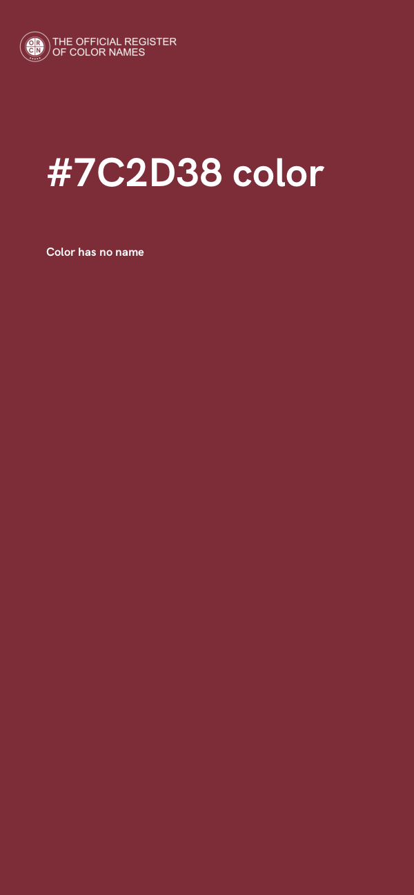 #7C2D38 color image