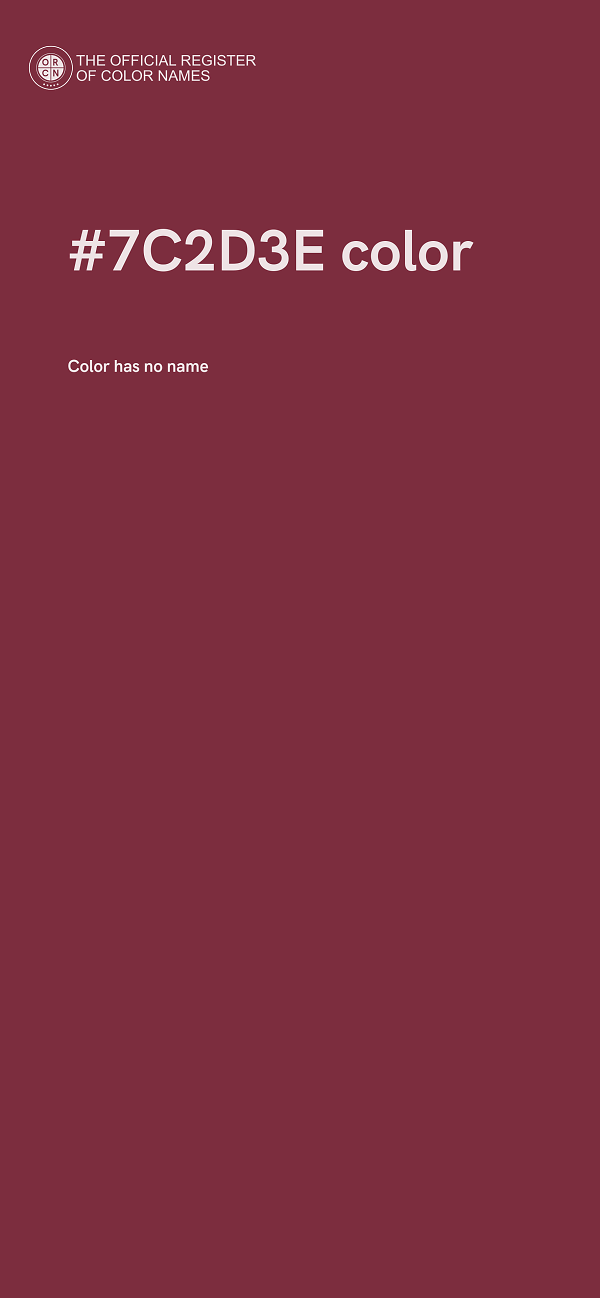 #7C2D3E color image