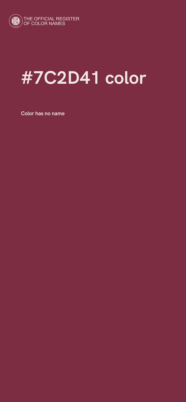#7C2D41 color image