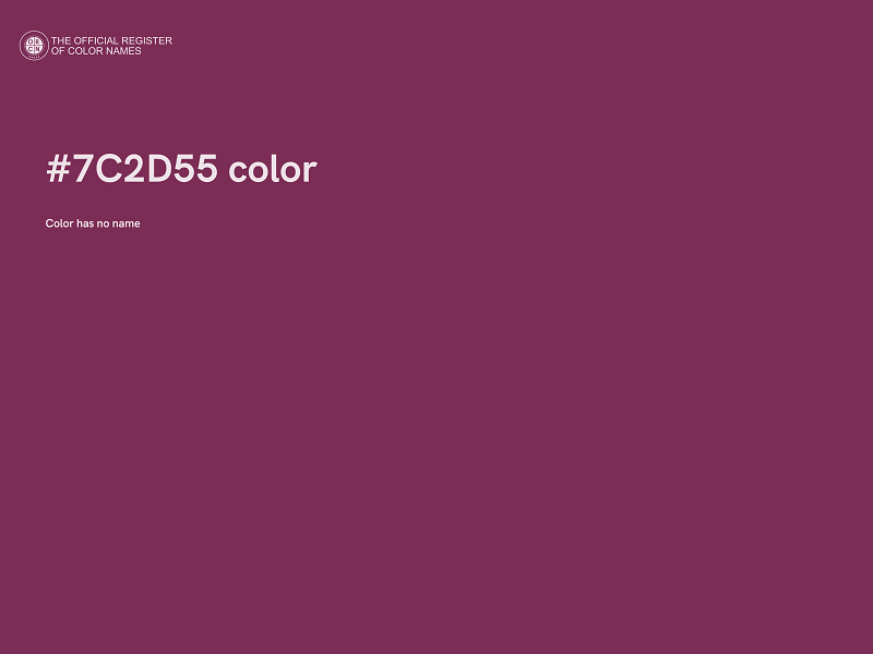 #7C2D55 color image