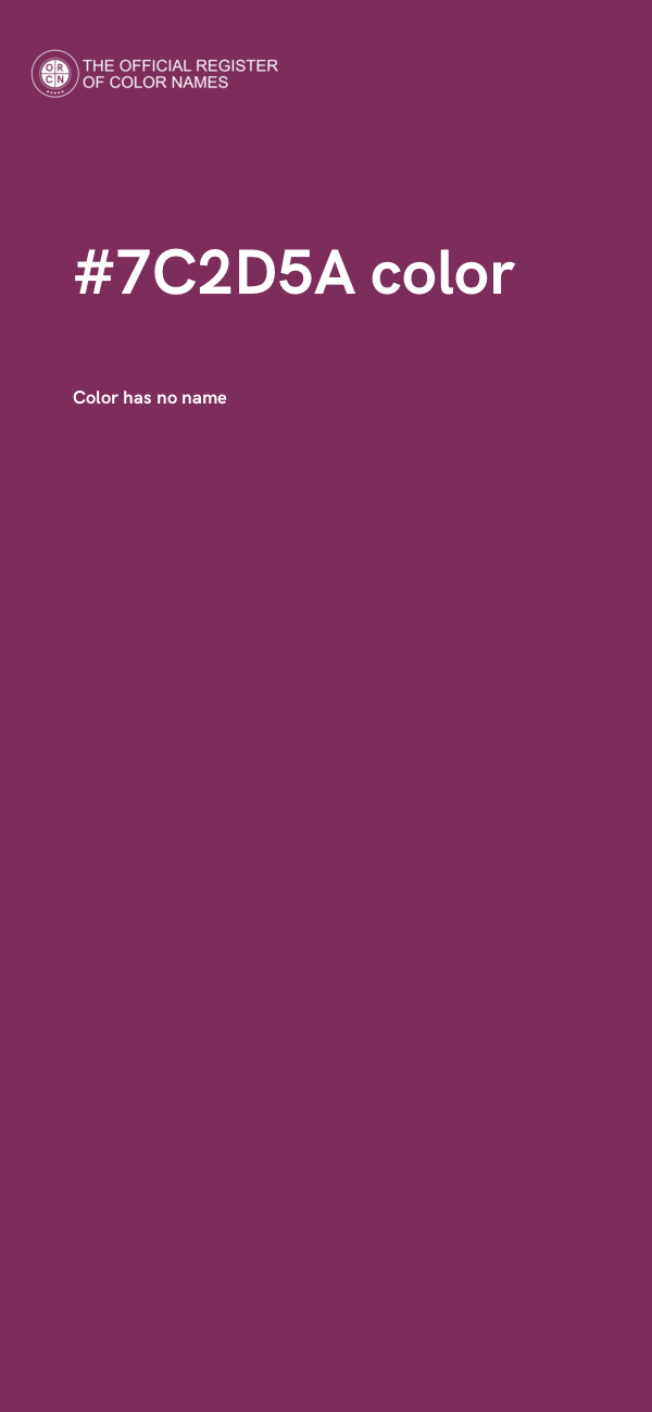 #7C2D5A color image