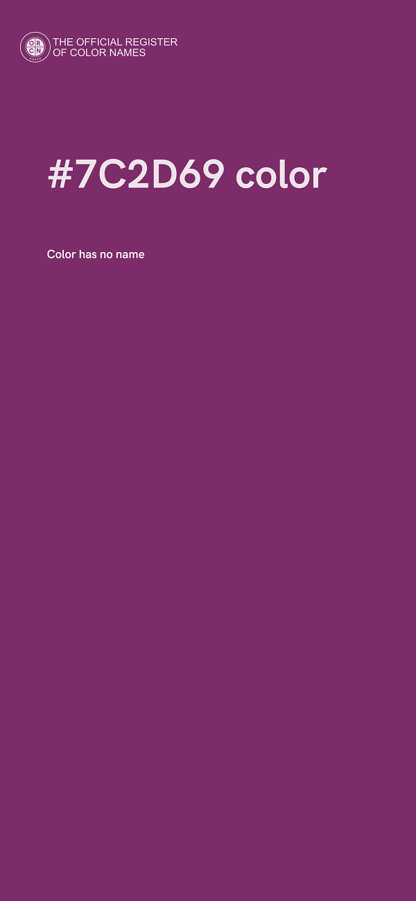 #7C2D69 color image