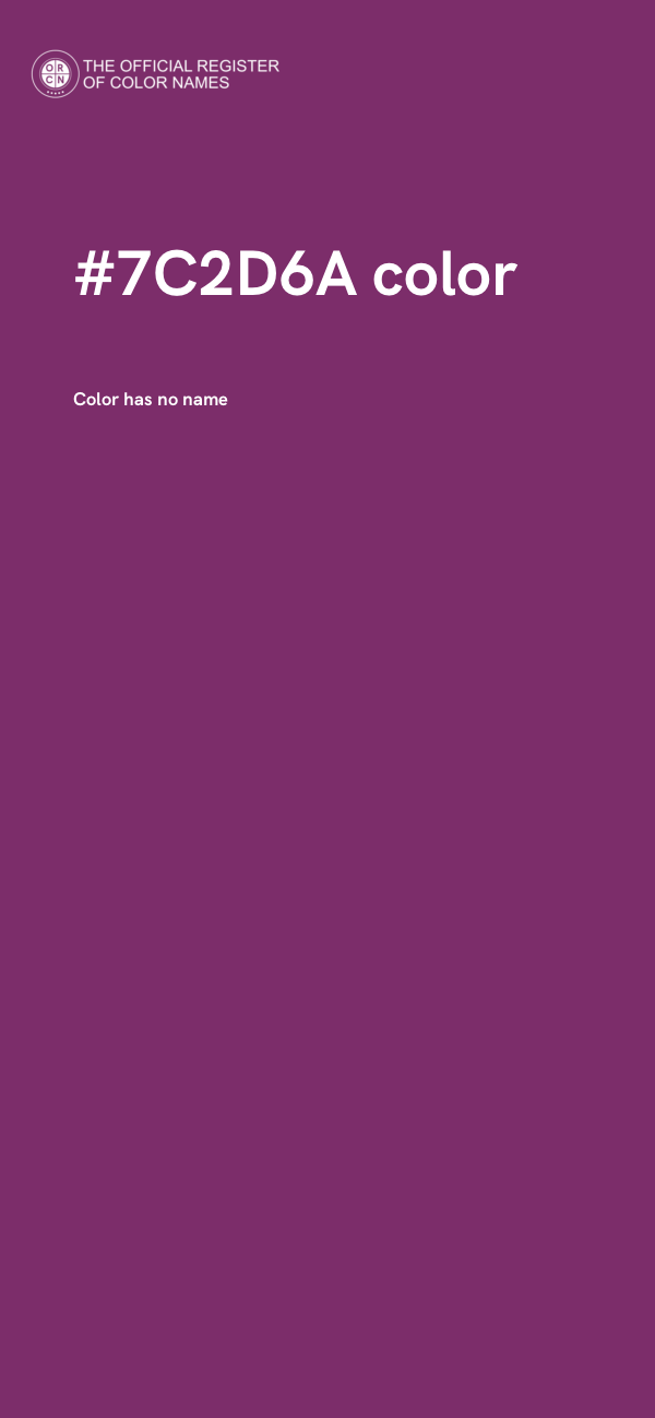 #7C2D6A color image