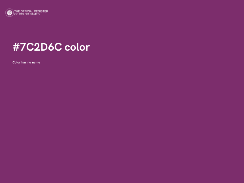#7C2D6C color image