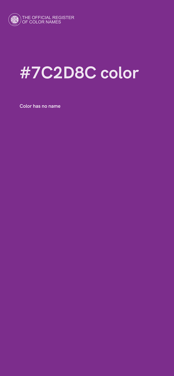 #7C2D8C color image