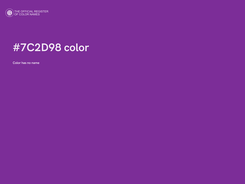 #7C2D98 color image