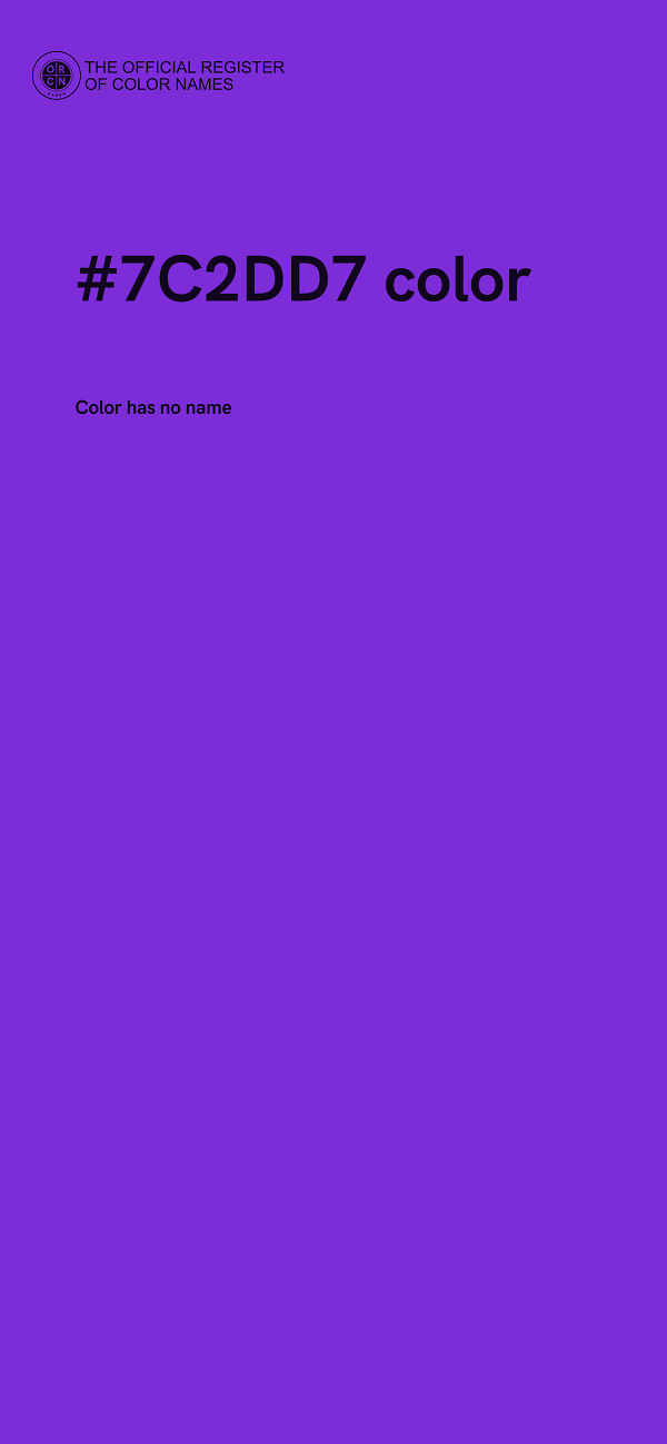 #7C2DD7 color image