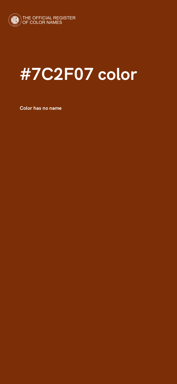 #7C2F07 color image