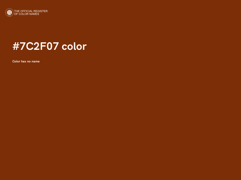 #7C2F07 color image