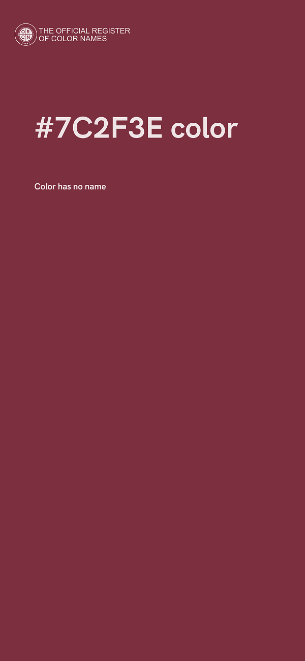 #7C2F3E color image