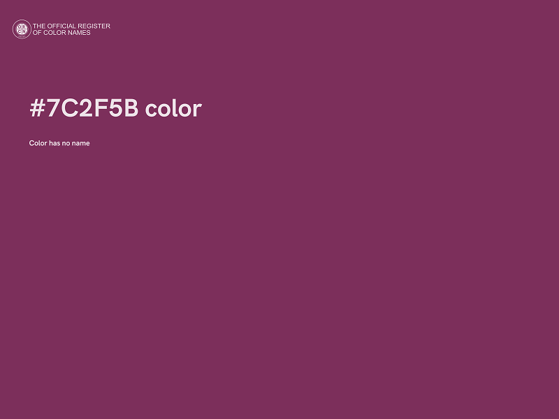 #7C2F5B color image