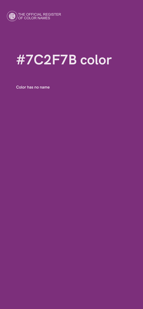 #7C2F7B color image
