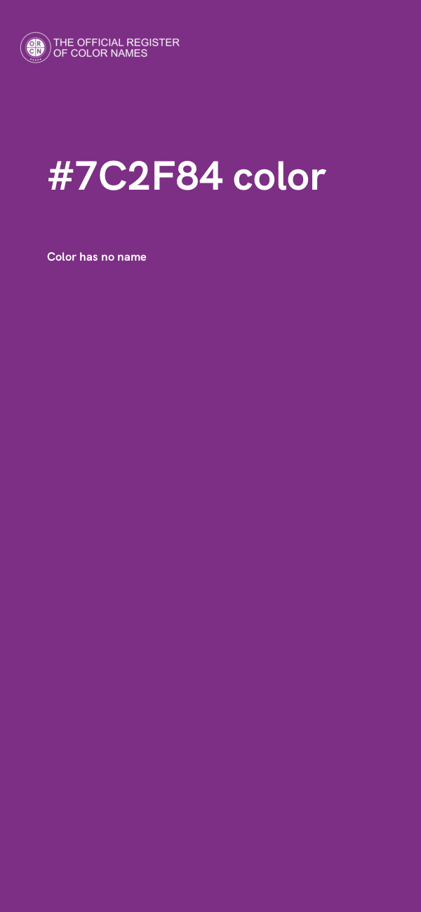 #7C2F84 color image