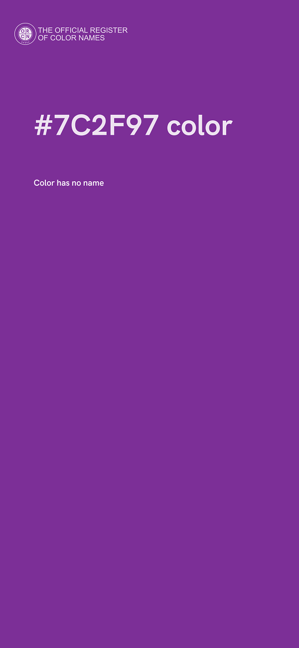 #7C2F97 color image
