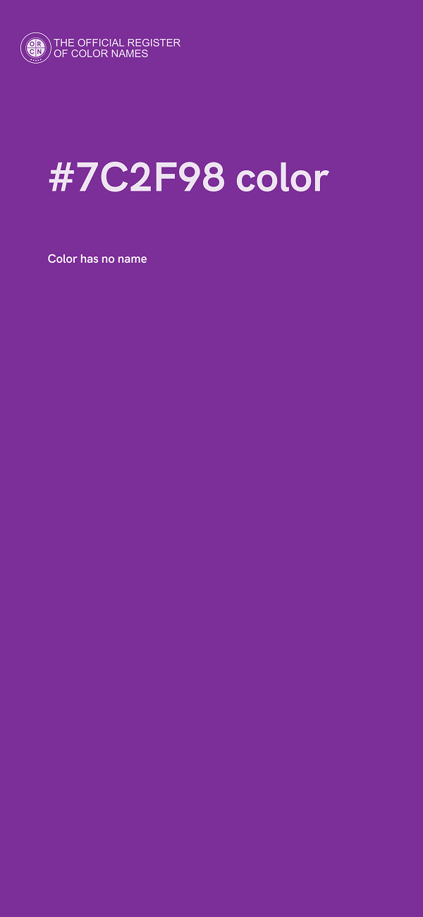 #7C2F98 color image
