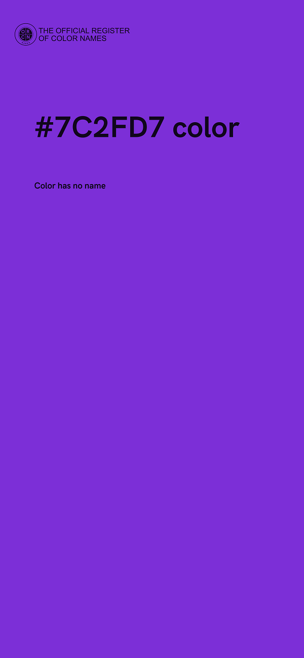 #7C2FD7 color image