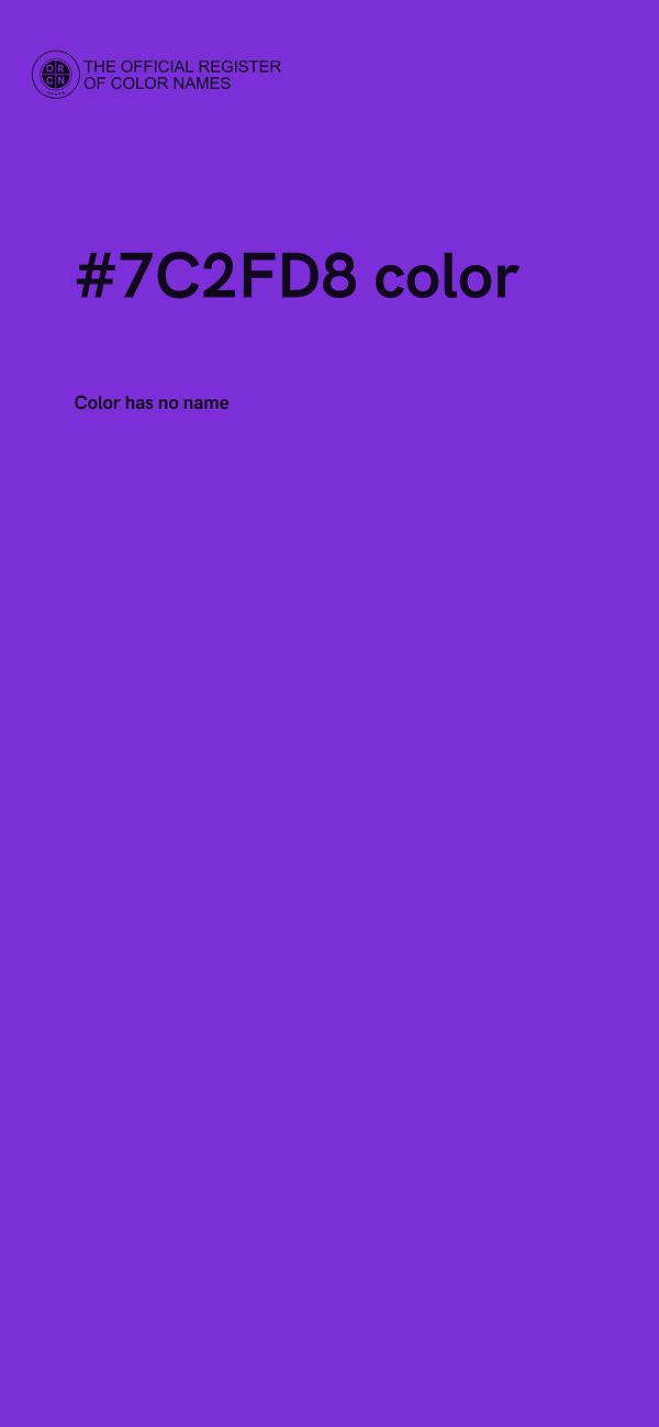 #7C2FD8 color image