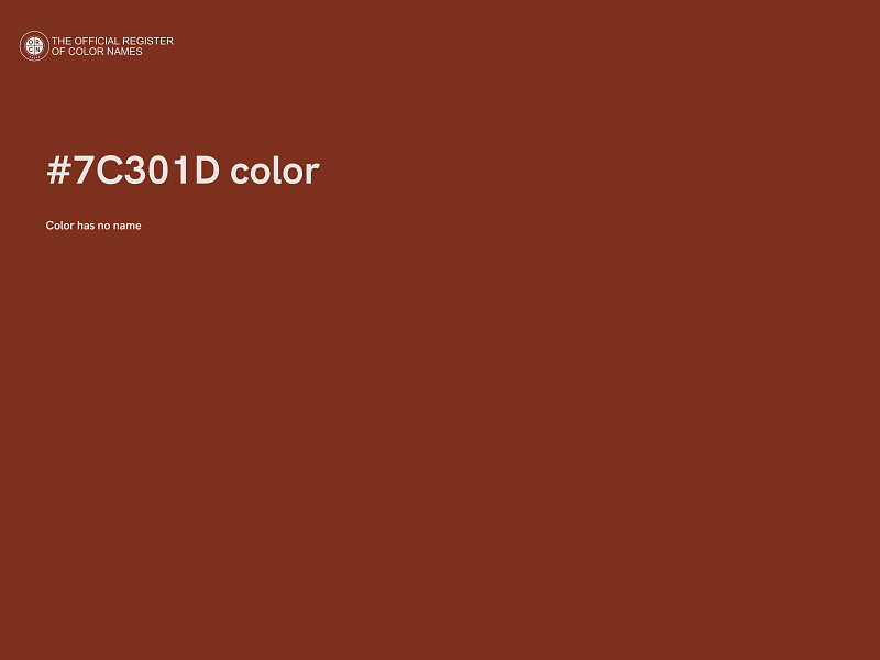 #7C301D color image